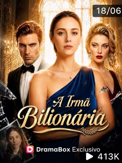 Capa da minisserie A Irmã Bilionária