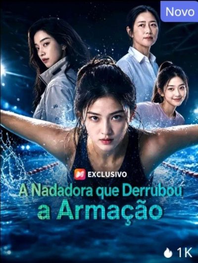 Capa da minisserie A Nadadora que Derrubou a Armação