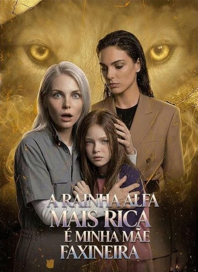 Capa da minisserie A Rainha Alfa Mais Rica É Minha Mãe Faxineira the Richest Alpha Queen Is My Slow Cleaner Mom