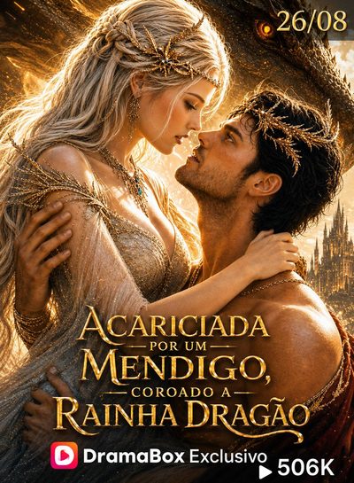 Capa da minisserie Acariciada por Um Mendigo, Coroado a Rainha Dragão