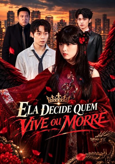 Capa da minisserie Ela Decide Quem Vive Ou Morre