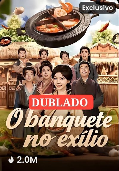 Capa da minisserie O Banquete no Exílio dublado