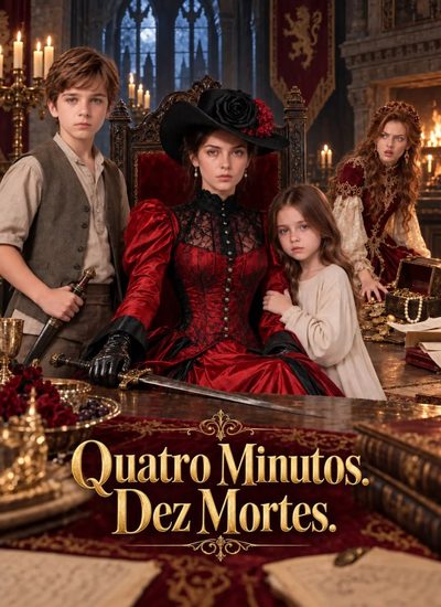 Capa da minisserie Quatro Minutos. Dez Mortes.