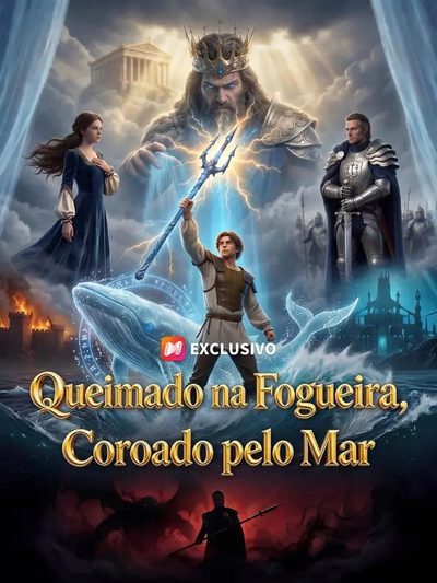 Capa da minisserie Queimado na Fogueira Coroado Pelo Mar